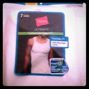 Hanes 7 pack Men's Ultimate ComfortSoft Tanks